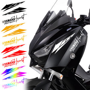 For YAMAHA Xmax 300 Nmax 125 Tmax 560 Aerox 155 Mio 125i MT-07 Universal Reflective Decorative Sticker Motorcycle Front Head Body Modified Sticker Cover Scratches Logo Decal