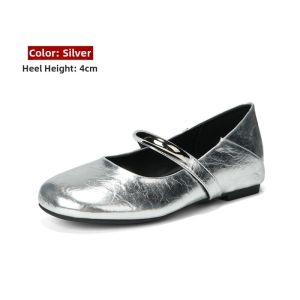 MIFEI | Silver Elevation Comfort Mary Janes