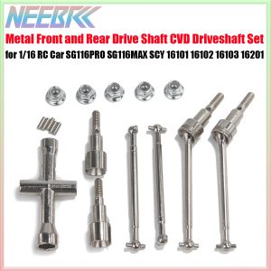RC Car Brushless Metal Front and Rear Drive Shaft CVD Driveshaft for SG116PRO SG116MAX SCY 16101 16102 16103 16201 Upgrade Parts