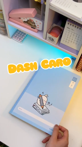 Vở Dash Caro (6x6)mm may dán gáy KLONG B5 100GSM 80 120 200 trang MS: 812 813 814