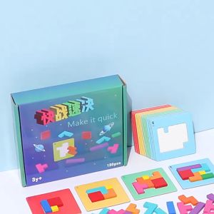 【READY STOCK】Kids Education Puzzle Thinking Game Battle Puzzle Funny Board Game Two Player Game Cute Montessori (TOY141)