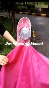 2 Kepala Full Cover Motor Raincoat 2in1 Coat - Melindungi Tangan Tetap Kering Tidak Kena Hujan / Jas Hujan Terbaru Nyaman Saat Digunakan / Jas Hujan Dewasa Penutup