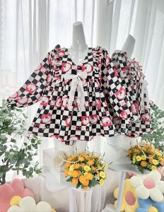 (BIGSIZE <70kg) °Đũi Xốp Thái° Set đồ Babydoll Cổ V Bèo Đùi Tay Dài Bộ ngủ mặc nhà đi chơi Thiết Kế in 5D họa tiết Hot Trend Đẹp Dễ thương tôn dáng