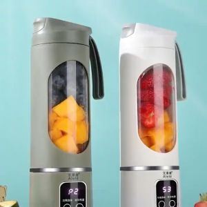 500ML Portable Juice Blender 6 Blade Ice Juice Blender USB Charging Wireless Portable Smoothie Blender Cordless Juicing Cup