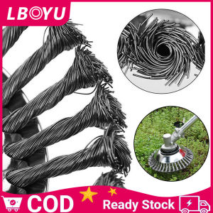 6/8 Inch Kepala Sikat Pisau Mesin Potong Rumput Bahan Kawat Baja Gendong Grass Trimmer Mata Bulat Bahan Kabel Baja Untuk Mesin Pemotong Rumput