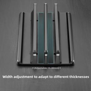Dual slot vertical laptop stand Adjustable computer stand Three in one tablet phone Desktop laptop PVC stand