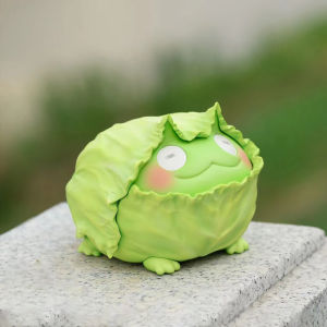 MOYINGXIONG | Cabbage Frog Vegetables-themed Collectible Figurine