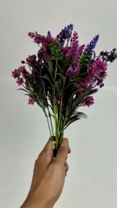 Aksesoris lavender melati Cabang 5 artificial rumput pakis plastik atau daun paku untuk dekorasi wedding atau dekorasi pelaminan dan dekorasi rumah Import premium termurah aritifisial palsu plastik