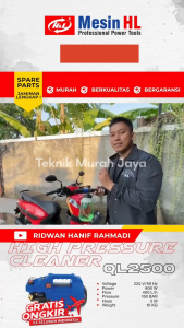 HNL H&L HL QL2500 Mesin Jet Cleaner Mesin Steam Cuci Mobil Motor QL 2500 High Pressure Jet QL-2500