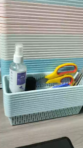 COMBO 5/10 Rổ Nhựa Chữ Nhật Dài Màu Pastel Hàn Quốc Đựng Bút Viết Đồ Linh Tinh Chia Vật Dụng
