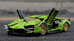 Technical Super Racing Sport Car 1280PCS Model Building Blocks City Mechanical Speed Vehicle Supercar Brick Puzzle Toys Kid Adult Gift
