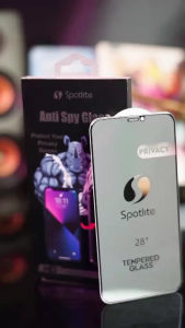 Protetor Layar Tempered Glass Spy Anti Privacy untuk TECNO SPARK