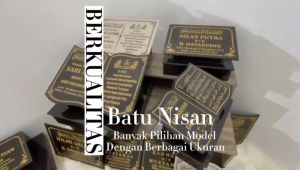 BATU NISAN DUDUKAN GRANIT 30X40 BENTUK BUKU BERKUALITAS