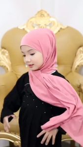 Others Muslim - Kerudung Anak Perempuan - Pashmina Instan Anak Jersey Premium - Pashmina Anak umur 2 10 tahun - Jilbab Hijab Anak Perempuan