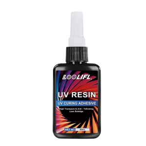 LOOLIFL 50ML UV Resin Glue Rapid Curing Glass Acrylic Crystal DIY Accessories Glass Furniture Decoration Repair Hand-Made.