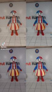 Kostum Maskot Badut Bulutangkis Jumbo Dewasa Lucu Costume
