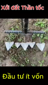 🌱[CX-ĐLV-5R] Cào Xới Đất Làm Vườn 5 Răng – Răng Sắc Bén Dễ Dàng Cắm Sâu Xới Đất Siêu Nhanh