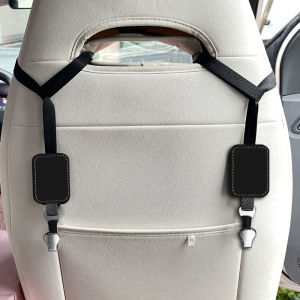 Integrated Sport Seat Backrest Extended Hook Storage for Cars Alloy Material Rotatable Black Rope Hook Versatile Automobile Accessories
