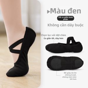 Giày Luyện Tập Ballet Chất Liệu Co Giãn
