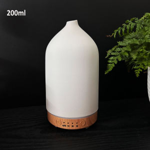 Floweroma Ceramic Essential Oil Diffuser Humidifier Aroma Diffuser Colorful Night Light Remove Odor Air Freshener for Home Bedroom Office