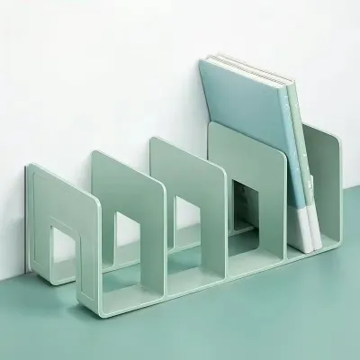 Giá Sách Acrylic Trong Suốt Tối Giản Đa Năng Để Bàn Dành Cho Văn Phòng & Học Sinh 4 Tầng Giúp Sắp Xếp Sách