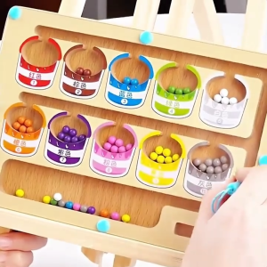 Magnetic Color Classification Maze | Mainan Sorting Klasifikasi Warna Magnet | Game Labirin Papan Kayu Magnetik | Pengenalan Mengelompokkan Berhitung Jumlah Wooden Counting | Edukatif Edukasi Anak Balita