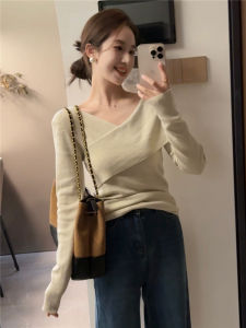 French Cross V-Neck Knitwear Undershirt