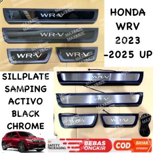 Sillplate Samping Honda WRV WR-V 2022 2024 2025 Activo Hitam Chrome Lampu / Non Led