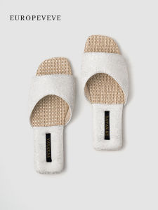 Dép Lênh Phong Cách Mùa Hè Mới Cho Nữ Dép Lênh Vải Lanh Thêu Chống Trượt Dép Lênh Da Bò Đế Phẳng Thoáng Khí Cho Sử Dụng Trong Nhà