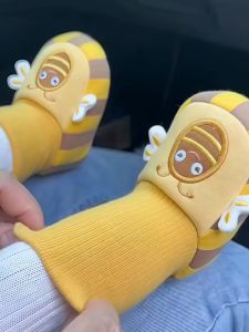 Baby Socks Shoes Soft Bottom Anti-Slip Winter Warm for 6 to 12 Months Old Newborn Infant Step before Shoes Comfortable Footwear