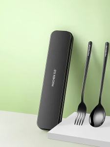 Portable Stainless Steel Chopsticks and Spoon Set 3 Pieces