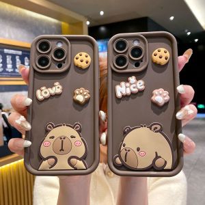 for Honor 200 400 90 70 50 Lite Smart X9C X7C X8 X6S X5 Plus Magic 6 7 Pro X9A X8A X7A X6A X6B X7B X8B X9B Phone Case Soft Capybara Cute