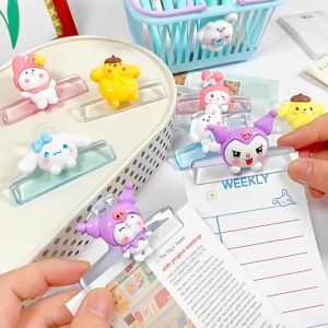 Kẹp giấy kẹp tài liệu nhựa trong Kuromi béo dễ thương BAG U KKUBEO17