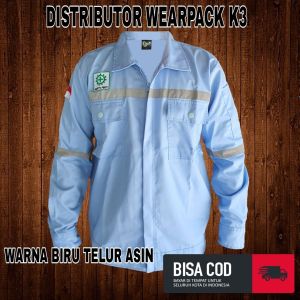 Pakaian Kerja / Wearpack Safety Atasan/ APD / Keselamatan Dan Kesehatan Kerja/ Lengan Panjang