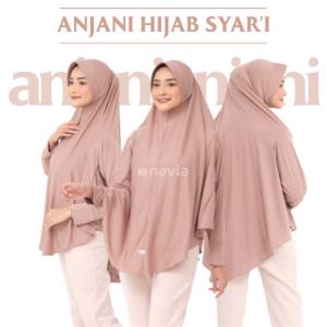 Hijab Instan Anjani Syari Lengan Jilbab Jumbo Berlengan Tangan Kerudung Wanita Terbaru Termurah