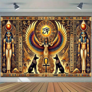 VIKAMA Ancient Egyptian Isis Goddess Tapestry Eye of Horus Living Room Background Wall Room Decoration