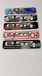 Sticker phản quang ESP+ Mẫu Lửa  - 1 Sticker Tem Epoxy Dán Ốp Lọc Gió Pô Air - Hình dán - Nhãn dán - JDM Decal sirius phan