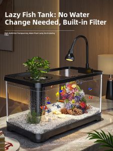 HUICHONG | Small Transparent Turtle Terrarium With Eco-Filter And Oxygen System