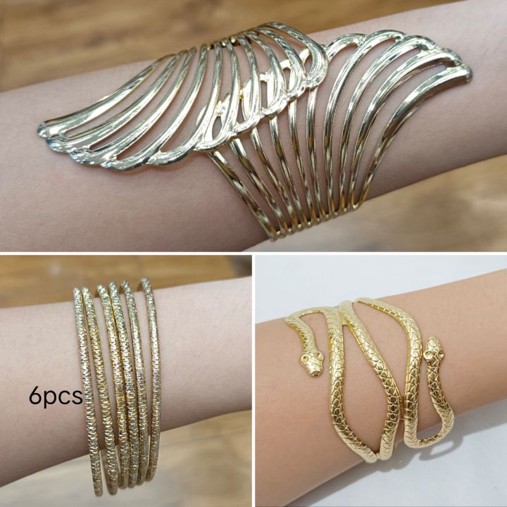 greek bangles, goddess bracelet, arm cuff, metal gold | Lazada PH