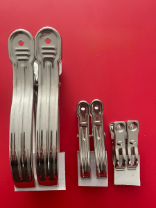 20 PCs Outdoor Windproof Clip Fixed Large Cotton Quilt Stainless Steel Extra Large Flat Mouth Does Not Hurt Hands Clothes Drying Clothespins