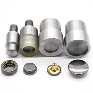 Solid Metal Button Four-Hole Handmade Buttoning Machine Installation Tool Hand Sewing DIY Embroidery Accessories Button