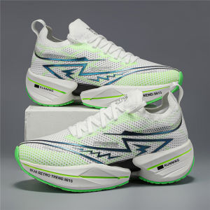 [Giày sneaker thoáng khí] ORNGMALL Giày thể thao giản dị của nam giới | hình học & giày chạy bộ in chữ cái cho phòng tập thể dục & trang phục giản dị vải nhẹ trên lưới thoáng khí bên trong phong cách thể thao cổ ngắn ren-up đóng cửa khô giữ thiết kế