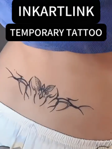 Angel Badge temporary low back tattoo stickers waterproof long-lasting magic tattoo lasts to 15 days fake tattoo semi permanent tattoo.