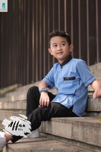Setelan Pakaian Muslim Anak laki-laki Lengan Pendek Baju Koko Affan Terbaru Usia 1-10 Tahun premium