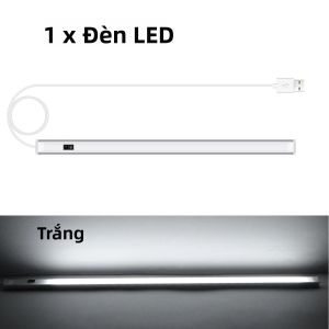 Đèn LED Dưới Tủ Có Cảm Biến Chuyển Động Quét Tay Sạc USB 30/40/50CM Trắng Ấm Trắng Trắng Ấm Phòng Bếp Trang Trí Chiếu Sáng