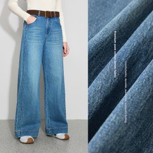 BEIQIANI | Vintage American Rayon High Waist Wide Leg Straight Jean