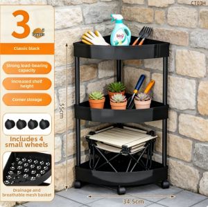 BAIXITANG | Bathroom Corner Shelving Unit Multilayer Triangle Storage Rack