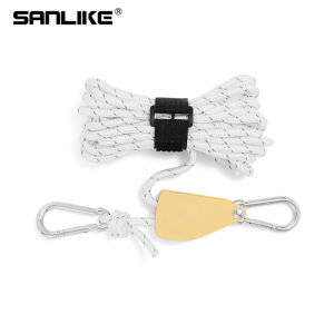 Sanlike ròng rọc ngoài trời điều chỉnh Lều chủ Kim Loại Nâng ròng rọc phản xạ gió dây 4mm