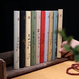21cm Incense Stick Sandalwood 400Pcs/Box Natural Joss Incense Wormwood Agarwood Incense Sticks incense stick holder 線香爐