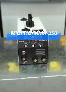 SPARK MIG Welding Machine MIG250 ARC/MIG/TIG 3IN1 Welding Machine Portable IGBT Welding Machine.Implement US standards standard parameters and accessories for twice the service lif，Can be used for a long time with built-in intelligent protection system